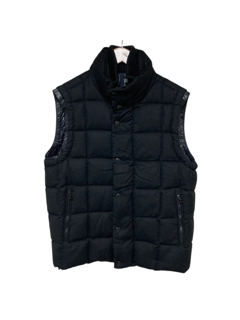 Moncler Tenay Wool Quilted Down Vest 1 Black